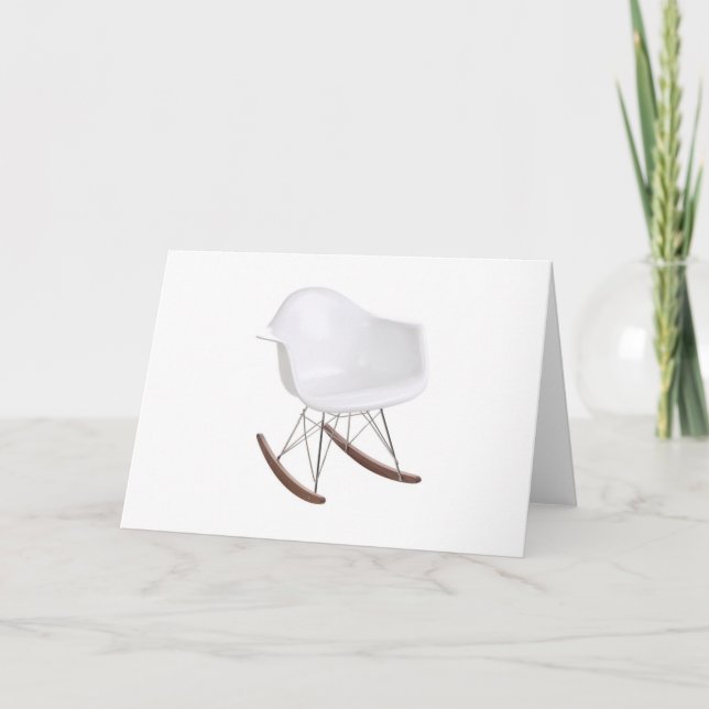 Charles & Ray Eames Muschel Eiffel Rocking Vorsitz Karte (Vorderseite)