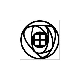 Charles Rennie Mackintosh Arts & Crafts Rose Gummistempel