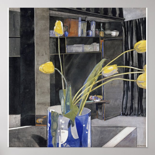 Charles Rennie Mackintosh - Gelbe Tulips Poster (Vorne)
