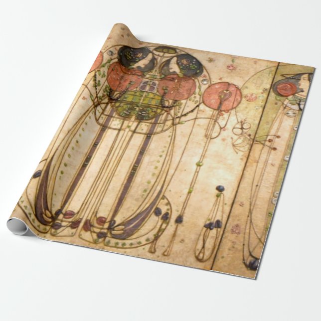 Charles Rennie Mackintosh Geschenkpapier (Ungerollt)