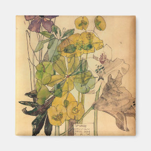 Charles Rennie Mackintosh - Spurges With Yham 1909 Magnet