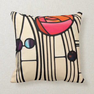 Charles Rennie Mackintosh Stains Glass Kissen