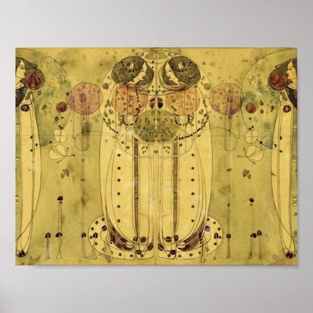 Charles Rennie Mackintosh - The Wassail Poster (Vorne)