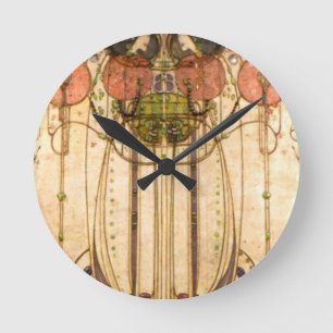 Charles Rennie Mackintosh The Wassail Runde Wanduhr