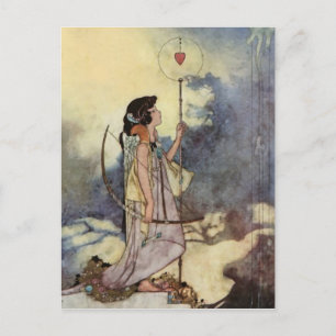 Charles Robinsons Kunst aus Liebesliedern und Sone Postkarte