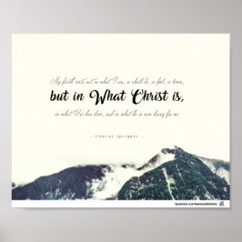 Charles Spurgeon - aber in Was Christus ist Poster