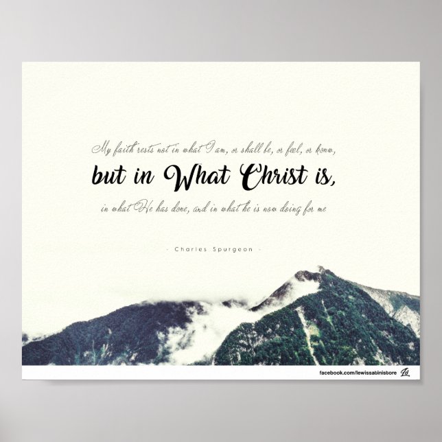Charles Spurgeon - aber in Was Christus ist Poster (Vorne)