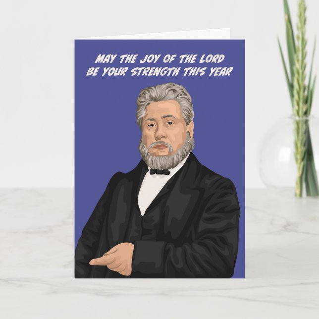 Charles Spurgeon Joy of the Lord Carte d'anniversa (Devant)
