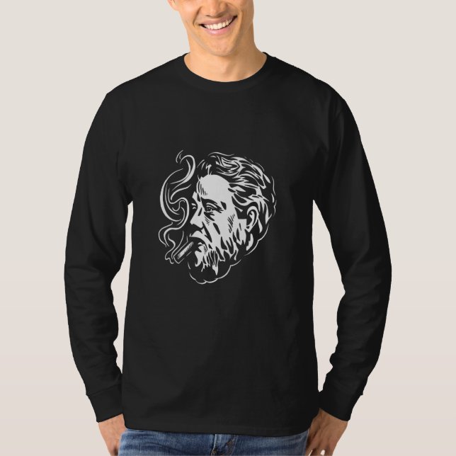 Charles Spurgeon Rauchen eines Zigars T-Shirt (Vorderseite)