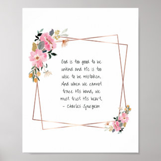 Charles Spurgeon Zitat Print Poster