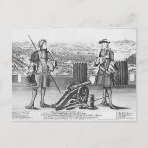 Charles V, Herzog von Lothringen und Bar, mit Postkarte