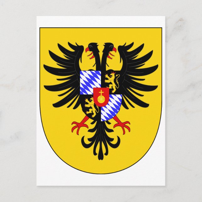 Charles VII Arms Kaisermatte Heiliger Römischer Ka Postkarte (Vorderseite)