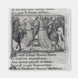 Charles VII und Joan von Arc bei der Belagerung vo Magnet