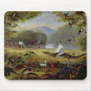 Charles Waterton, der einen Kaiman, 1825-26 Mousepad