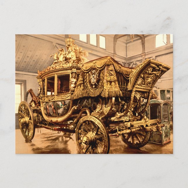 Charles X Carriage, Versailles, Frankreich Postkarte (Vorderseite)