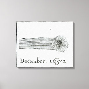 Charless Komet, im Dezember 1652 Leinwanddruck