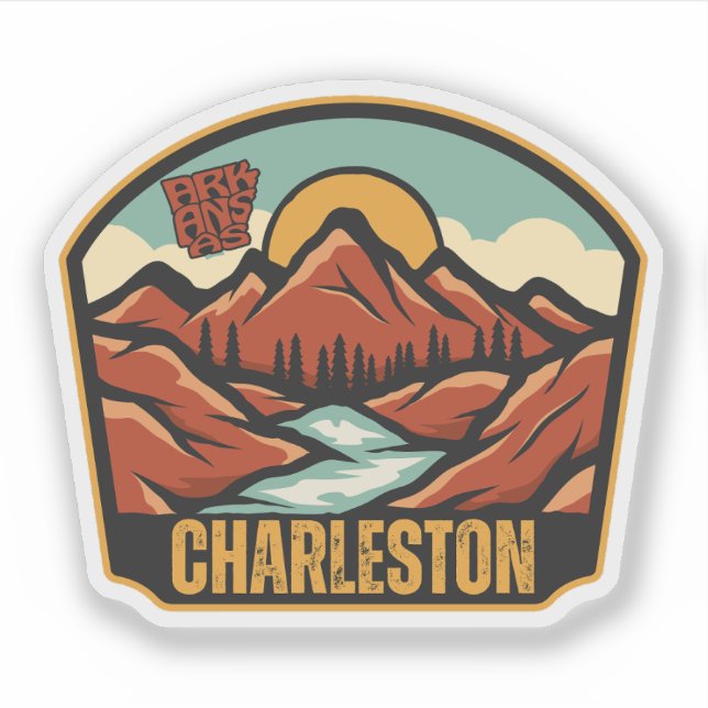 Charleston, Arkansas Aufkleber (Vorderseite)