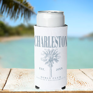 Charleston Bachelorette Custom Luxury Social Club Selters Dosenkühler