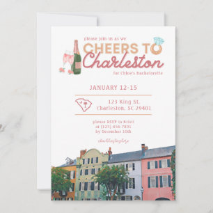 Charleston Bachelorette Invitation & Itinéraire