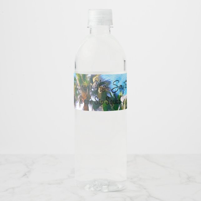 Charleston Bachelorette Wasserflasche (Vorderseite)