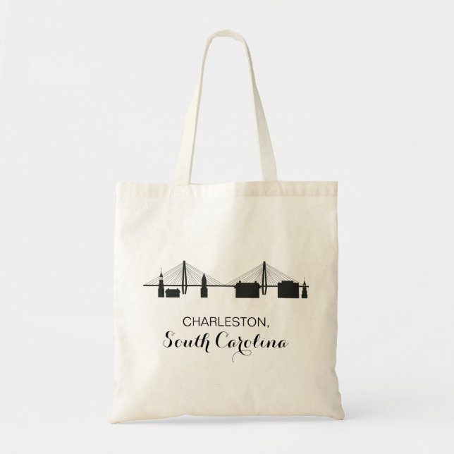 Charleston Caroline du Sud Sac fourre-tout Skyline (Devant)