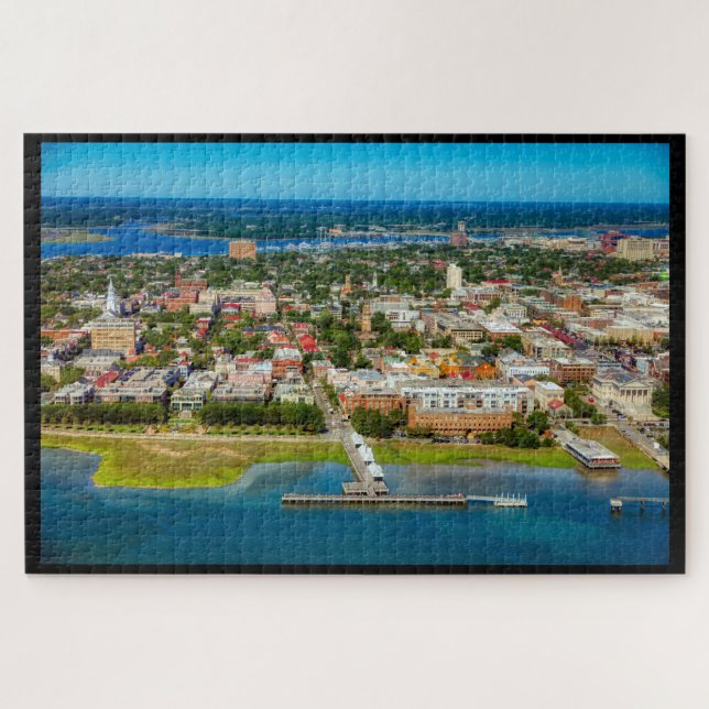 Charleston, Caroline du Sud Skyline Jigsaw Puzzle (Horizontal)