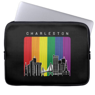 Charleston City Rainbow Flag Gay Pride Laptopschutzhülle