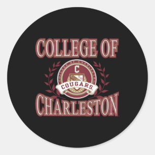 Charleston Cougars Laurels Runder Aufkleber