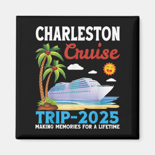 Charleston Cruise Trip 2025 Erinnerungen für einen Magnet