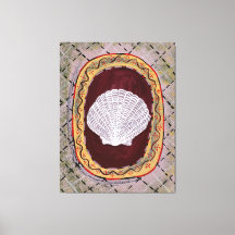 Charleston Farmhouse Muschel Print Wall Hanging