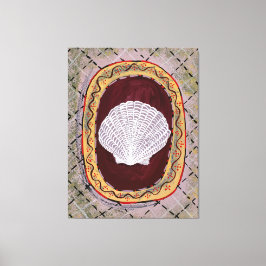 Charleston Farmhouse Muschel Print Wall Hanging Leinwanddruck