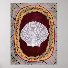 Charleston Farmhouse Shell Impression mur pendage