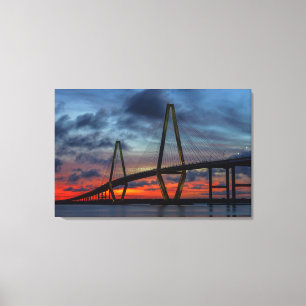 Charleston Fire like Sunset Leinwanddruck