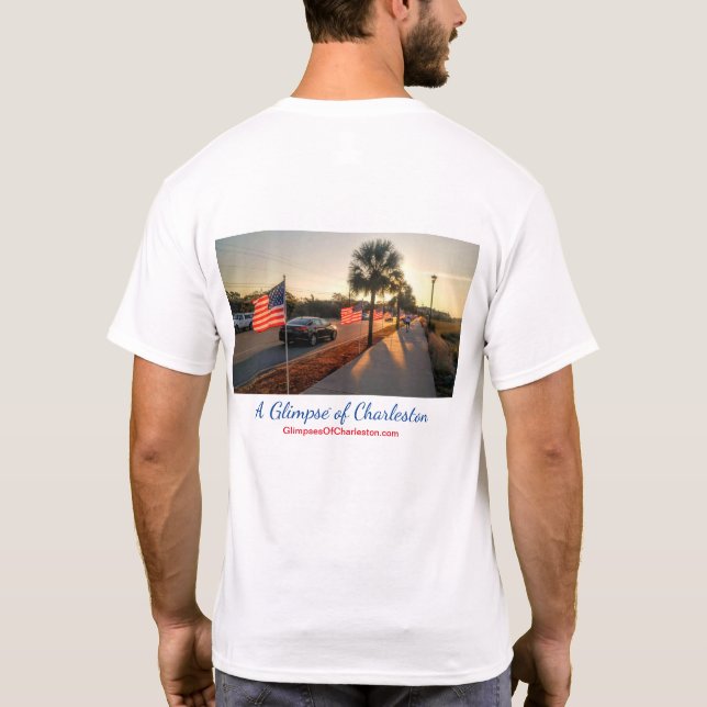 Charleston-Flaggen-Feier-T - Shirt -- Männer (Rückseite)