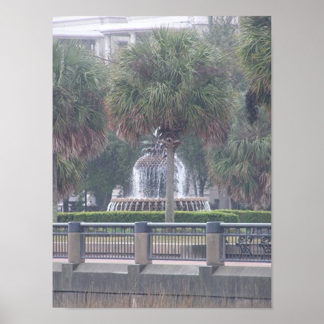 Charleston Fountain Poster (Vorne)
