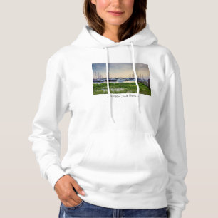 Charleston Harbor Boats Sunset Women's Hoodie