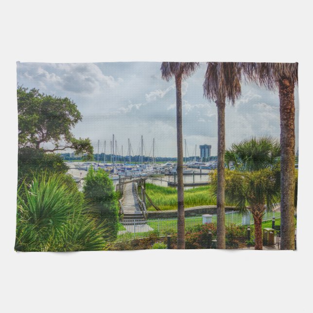 Charleston Harbour Geschirrtuch (Horizontal)