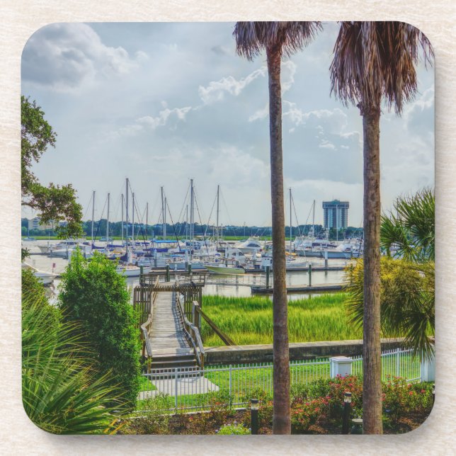 Charleston Harbour Getränkeuntersetzer (Vorderseite)
