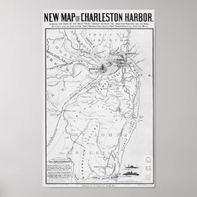 Charleston Harbour Poster (Vorne)