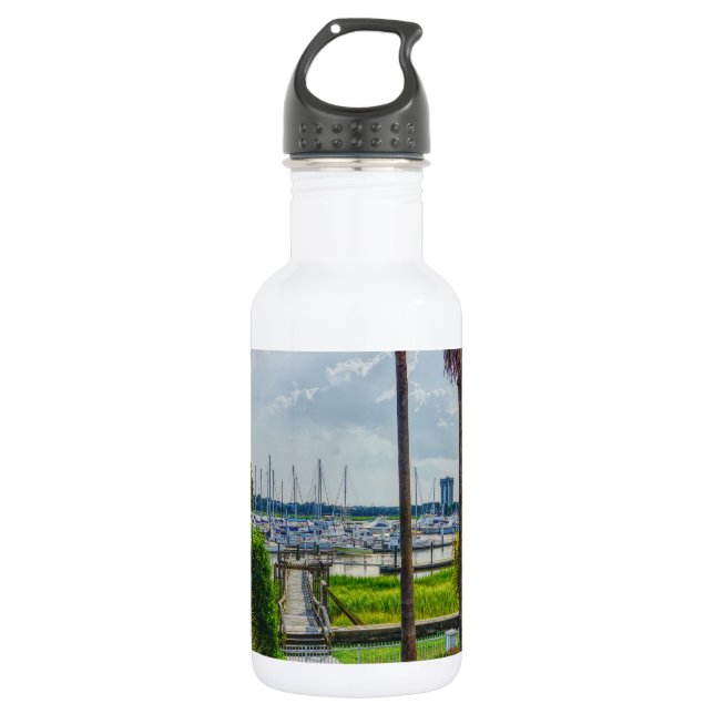 Charleston Harbour Water Flasche Edelstahlflasche (Vorderseite)