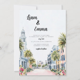 Charleston Mariage Destination Invitation