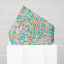 Charleston Pastell Preppy Palm Beach Muster Druck