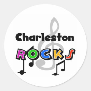 Charleston Rocks Runder Aufkleber