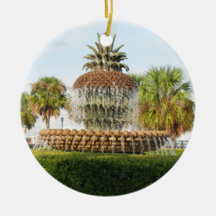Charleston Sc-Ananas-Brunnen, Ufergegend-Park Keramik Ornament