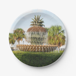 Charleston Sc-Ananas-Brunnen, Ufergegend-Park Pappteller