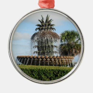 Charleston Sc-Ananas-Brunnen-Verzierung Ornament Aus Metall