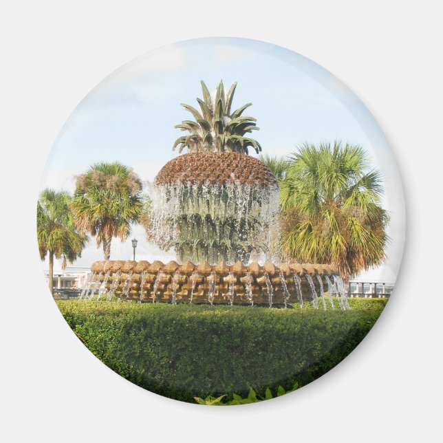 Charleston SC Ananas Fountain, Waterfront Park Magnet (Vorne)