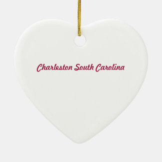 Charleston Sc-Herz-Verzierung Keramik Ornament