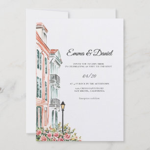 Charleston SC Hochzeit Einladung