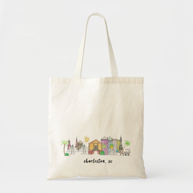 Charleston, Sc-Markt-Tasche Tragetasche (Vorne)